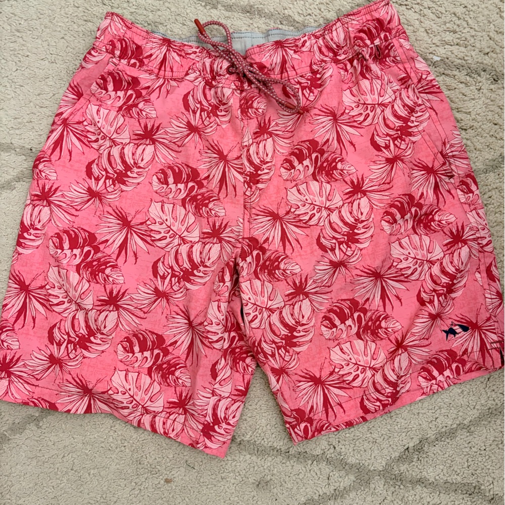 Fish Hippie Tropical Pink Men's Board Shorts